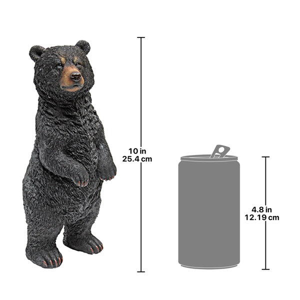 Design Toscano Black Bear Standing Statue & Reviews | Wayfair